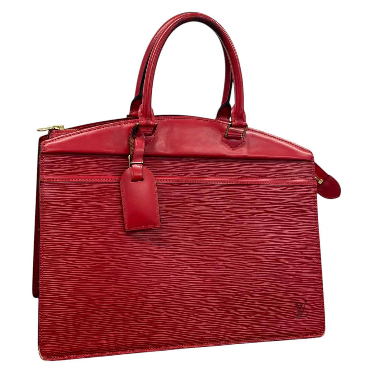 Women's Epi Leather Riviera Handbag Red - Photo 4