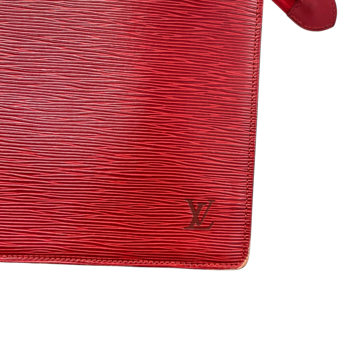 Women's Epi Leather Riviera Handbag Red - Photo 12