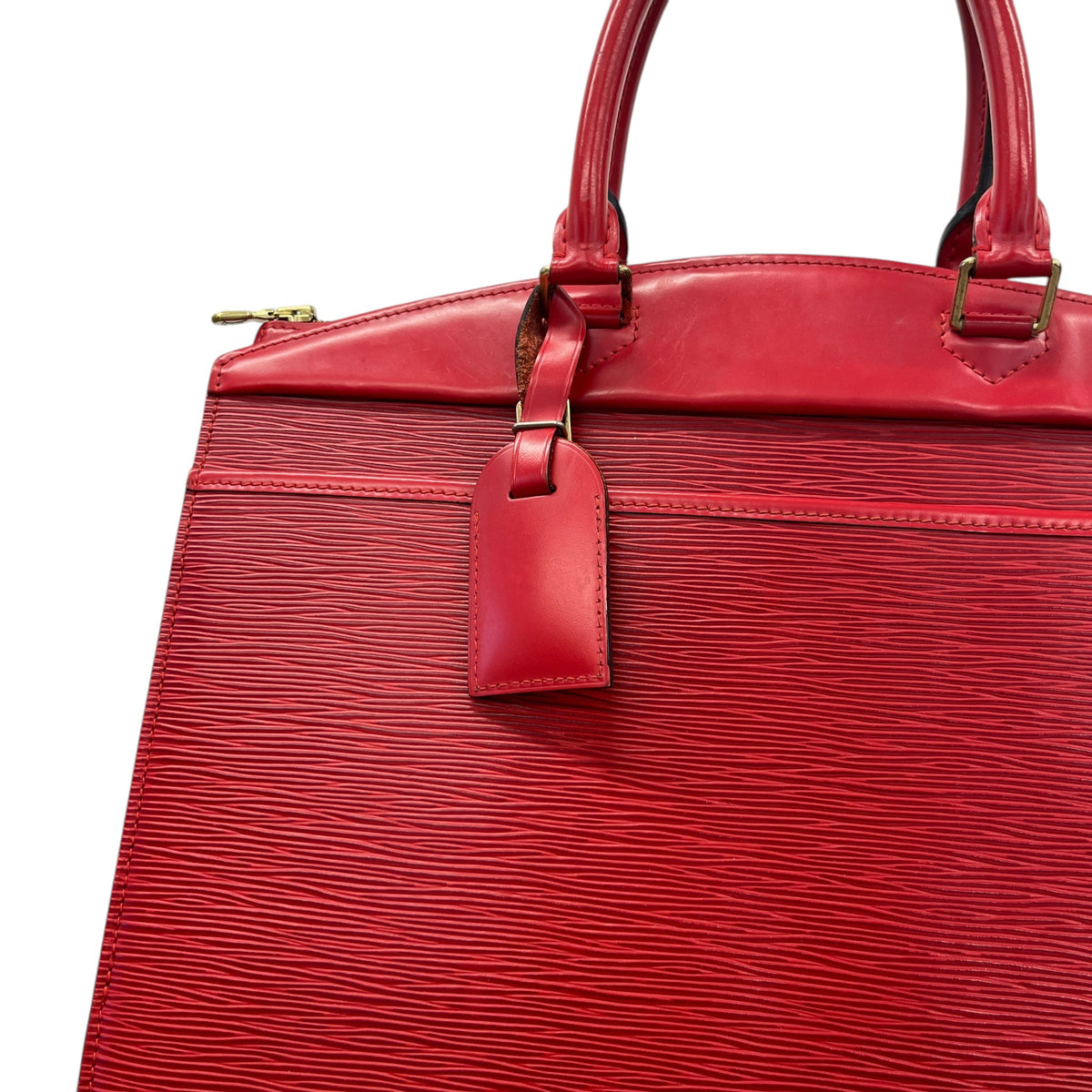 Women's Epi Leather Riviera Handbag Red - Photo 11