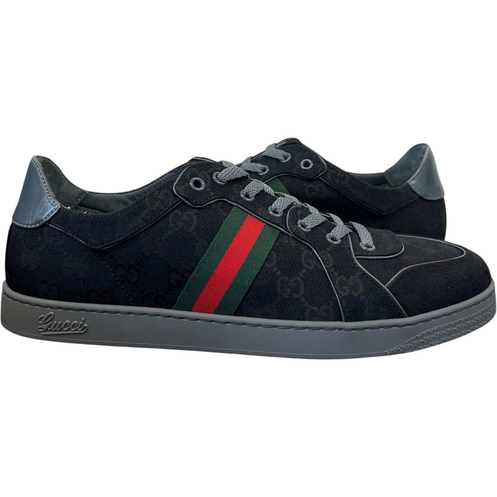 Men's Gg Supreme Ace Low Trainers Black Size EU 44 / UK 10 - Photo 3