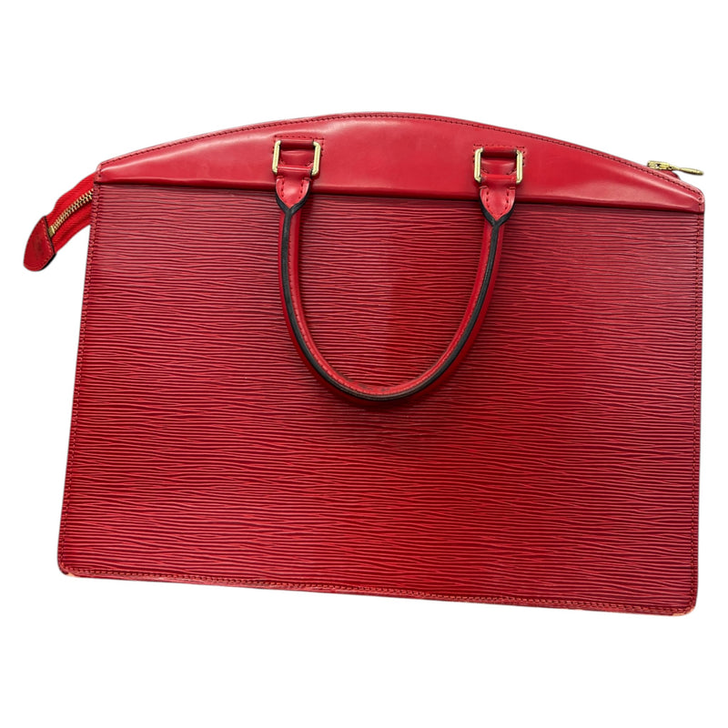 Women's Epi Leather Riviera Handbag Red