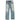 Men's Plaque Logo Jeans Blue Size Waist 27"