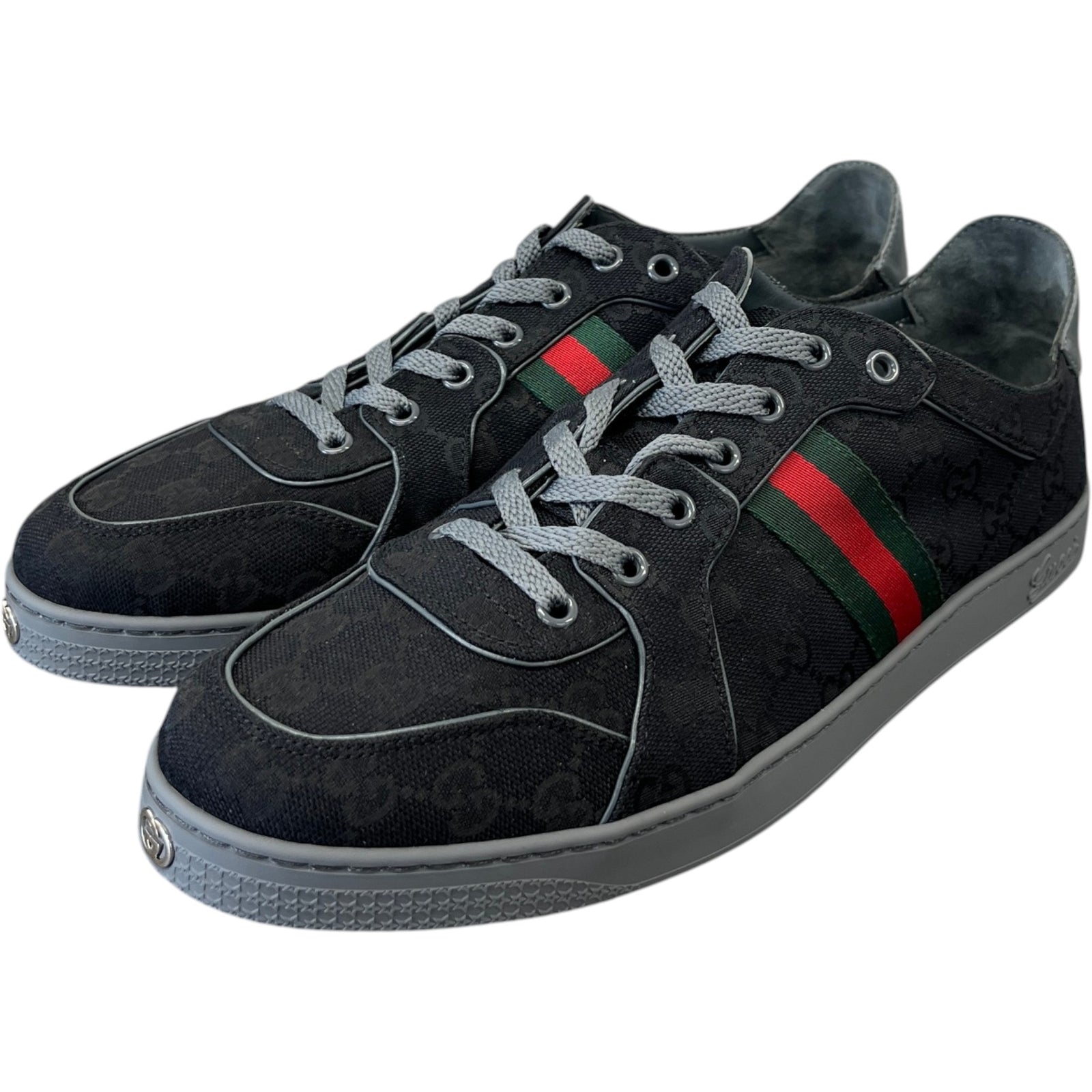 Men's Gg Supreme Ace Low Trainers Black Size EU 44 / UK 10 - Photo 9