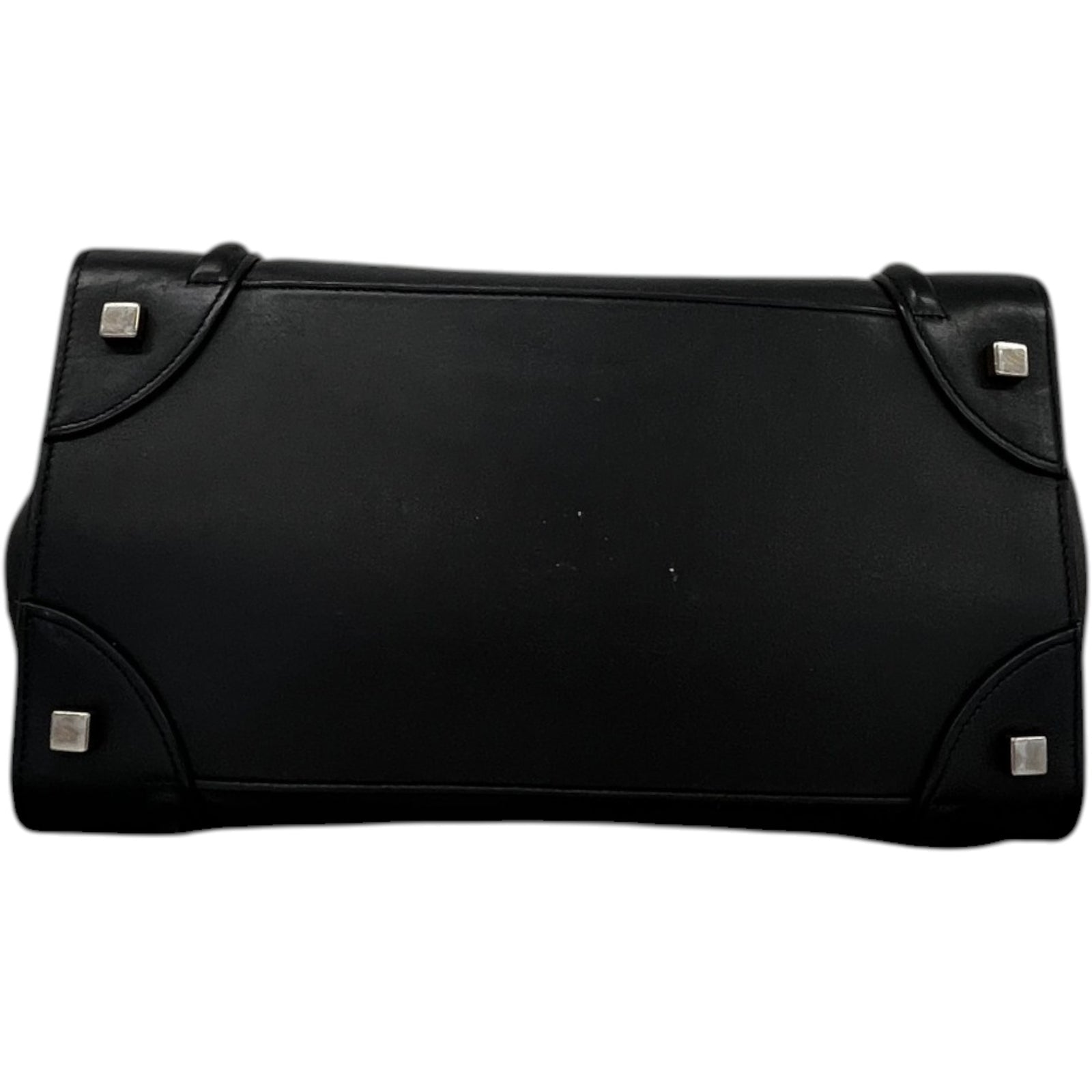 Women's Luggage Grained Calfskin Handbag Black - Photo 10