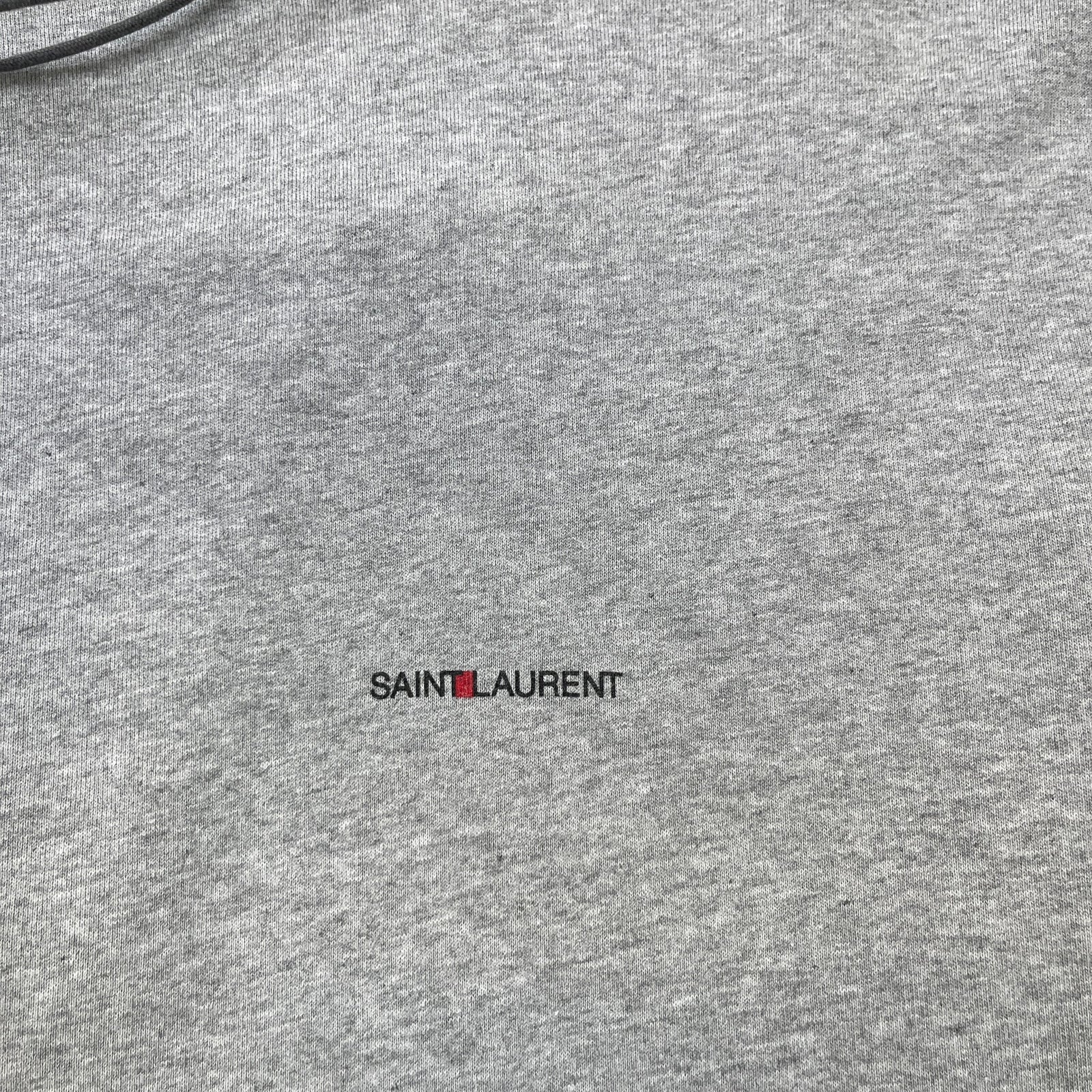 Men's Logo Print Hoodie Grey Size XL - Photo 5