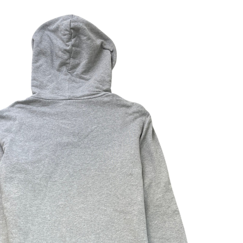 Men's Logo Print Hoodie Grey Size XL