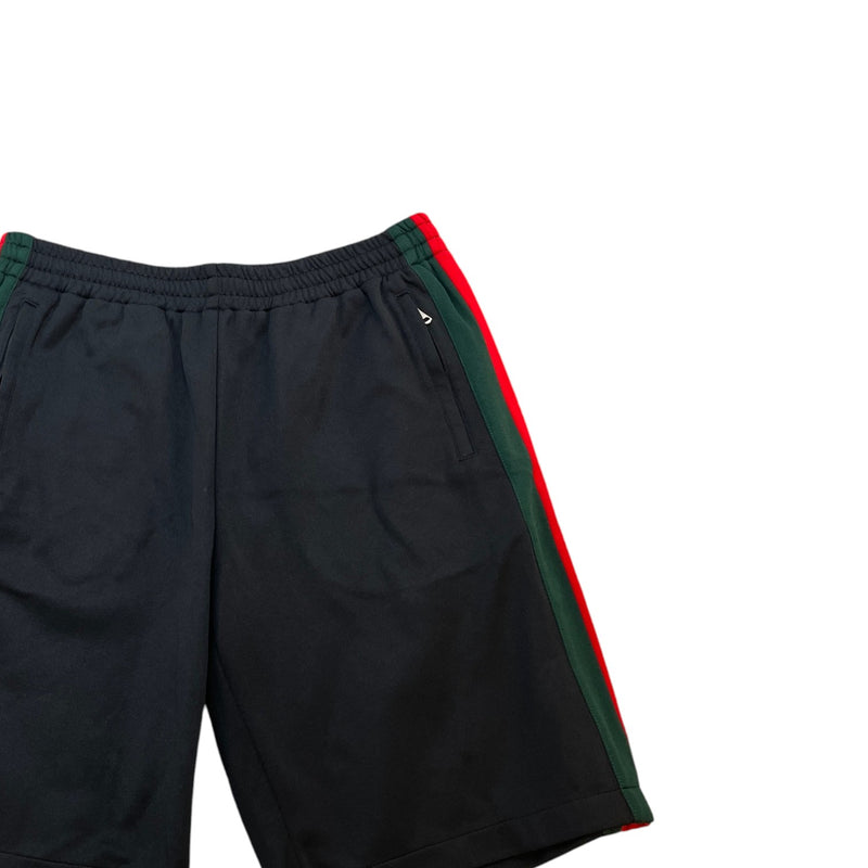 Men's Web Strip Shorts Black Size L