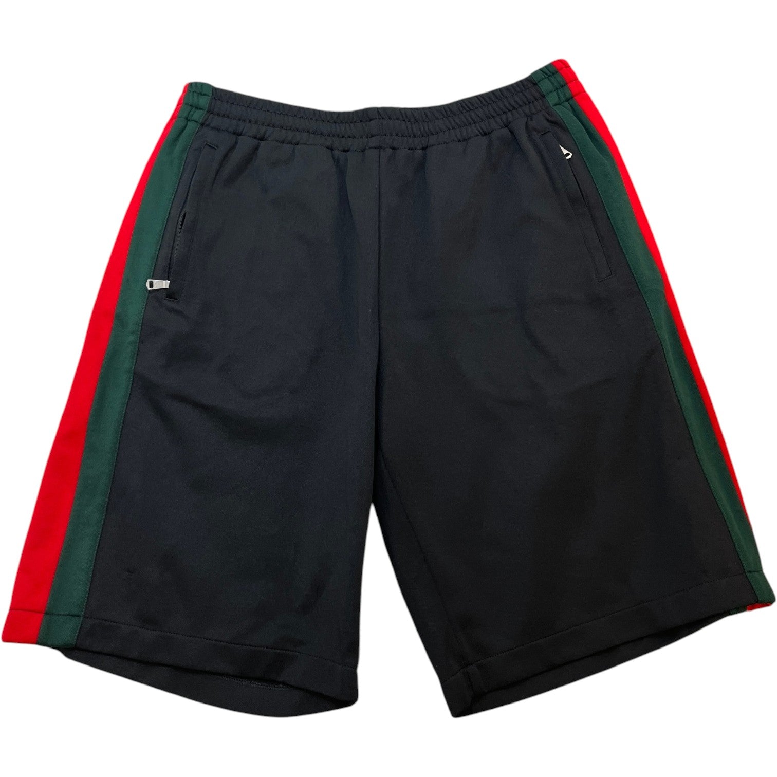 Men's Web Strip Shorts Black Size L - Photo 1