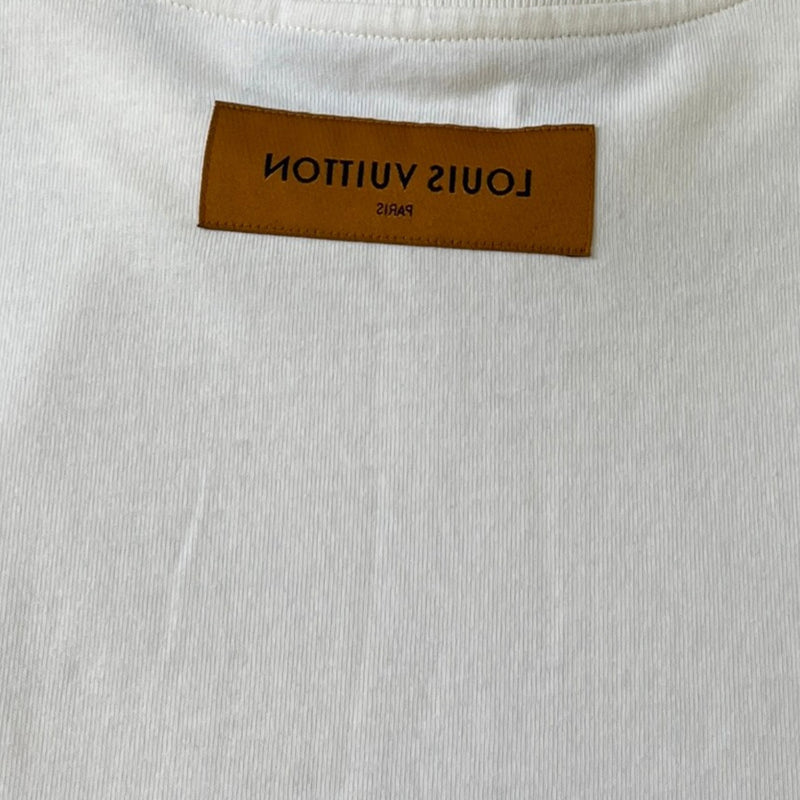 Men's Rainbow Print T-Shirt White Size L