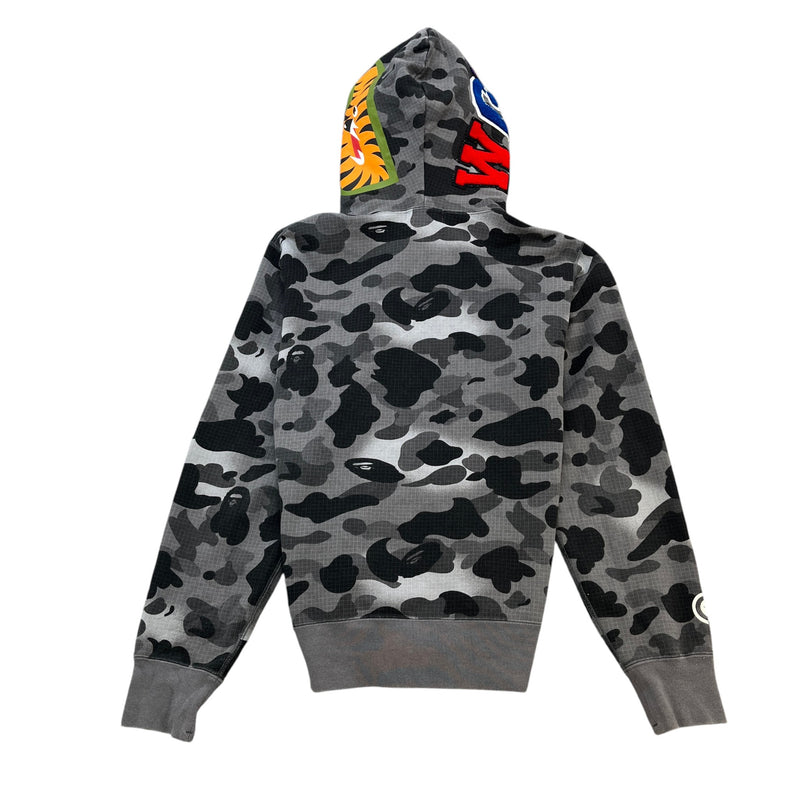 Men's Shark Hoodie Grey Size M