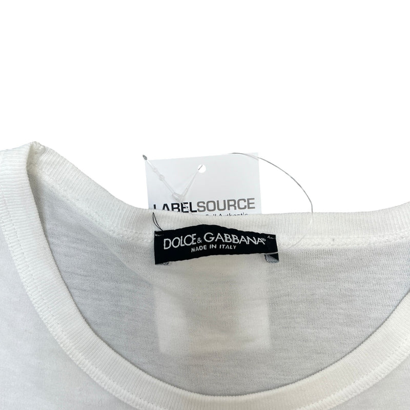 Men's King Of Love Logo T-Shirt White Size IT 44 / UK XS