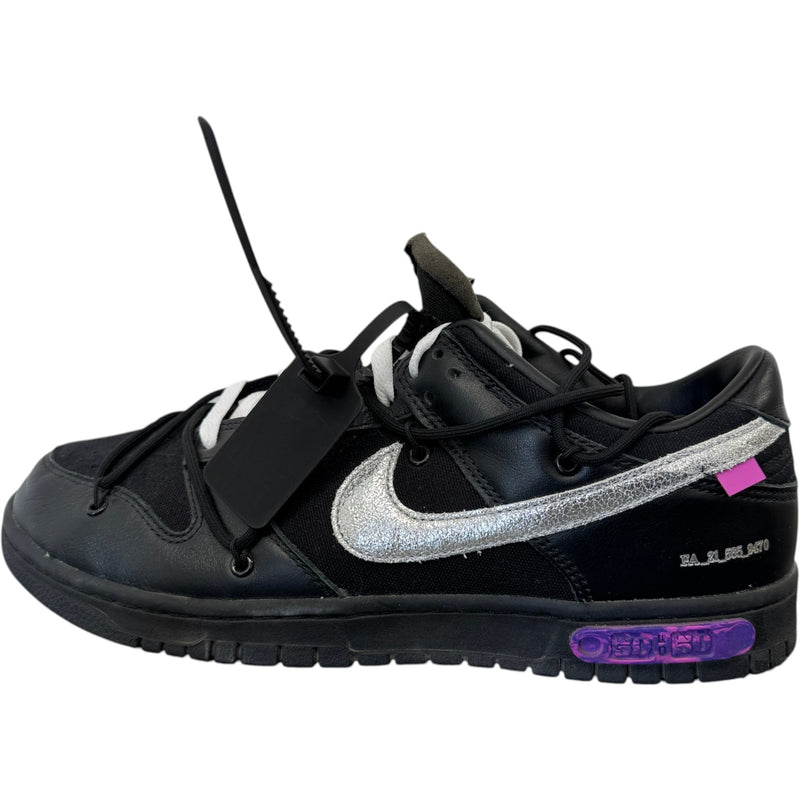Men's Dunk Low x Nike "Lot 50" Low Trainers Black Size UK 10 / EU 44