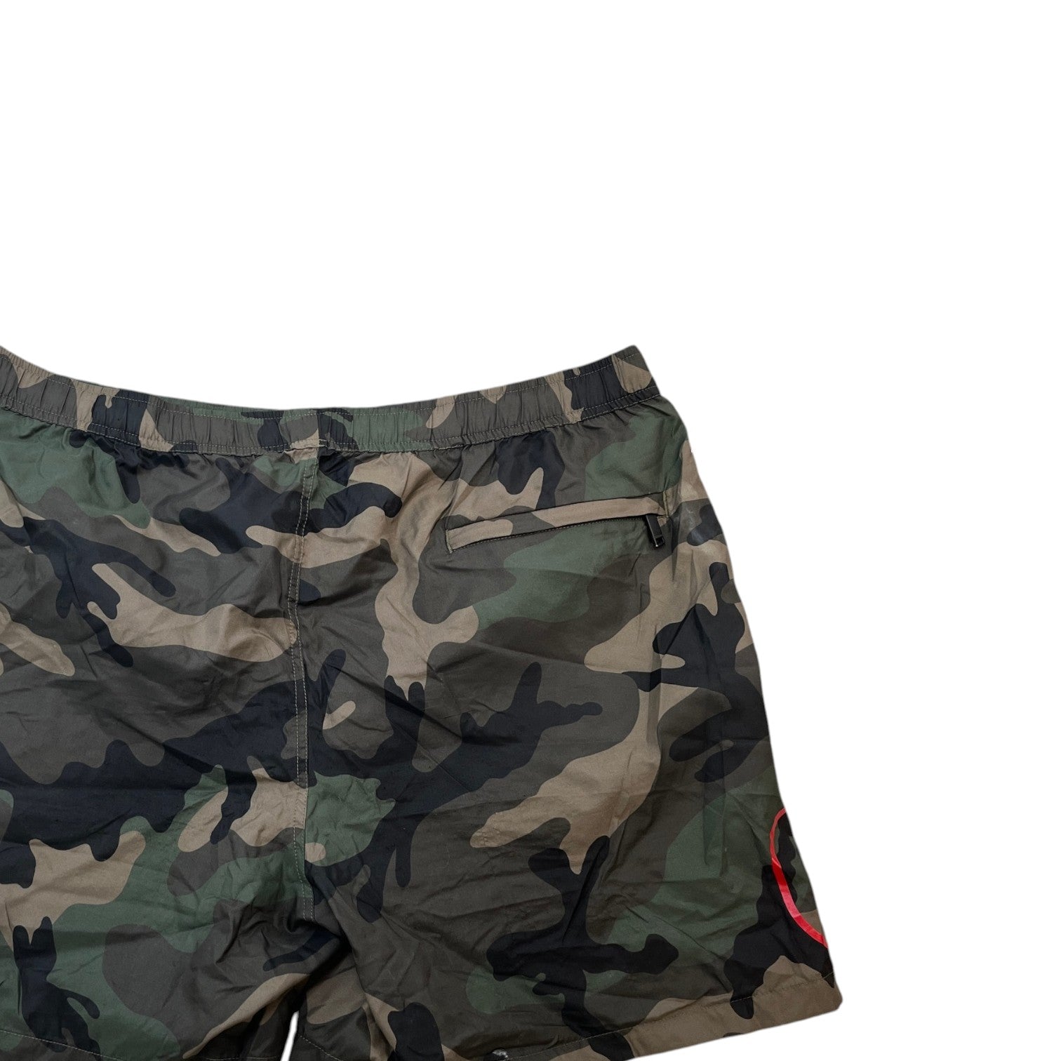 Men's Camo Logo Print Swim Shorts Green Size W34 / IT 50 - Photo 4