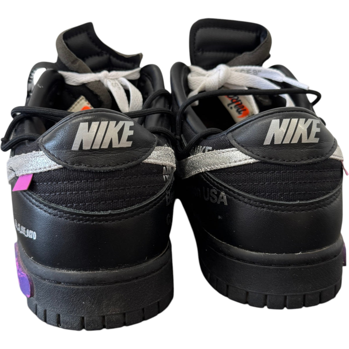 Men's Dunk Low x Nike "Lot 50" Low Trainers Black Size UK 10 / EU 44 - Photo 9