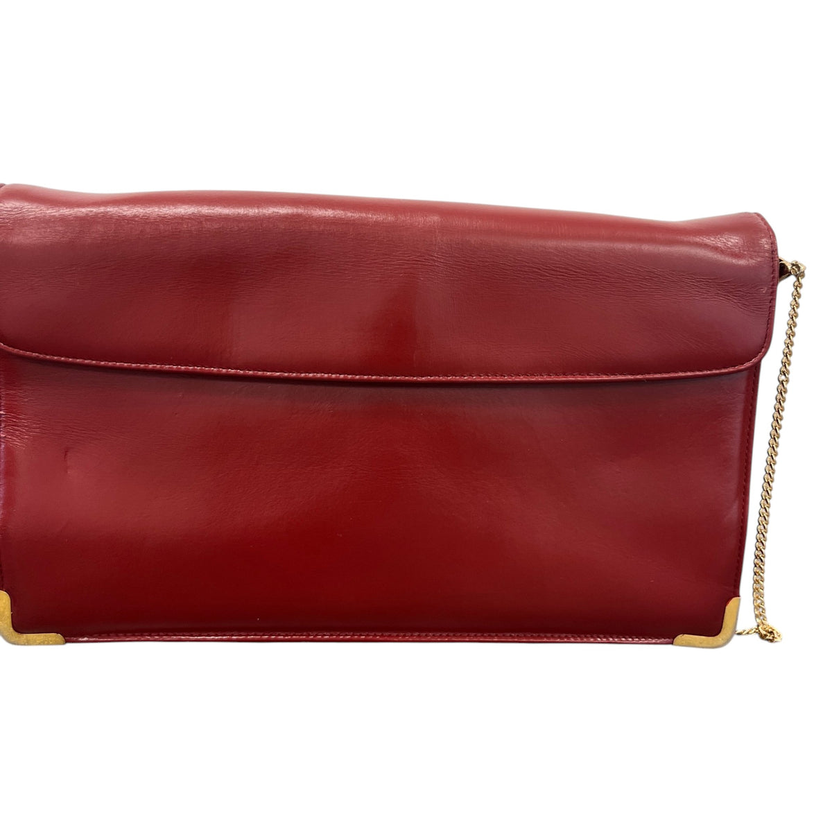 Women's CD Logo Flip Lock Clasp Clutch Red - Photo 8