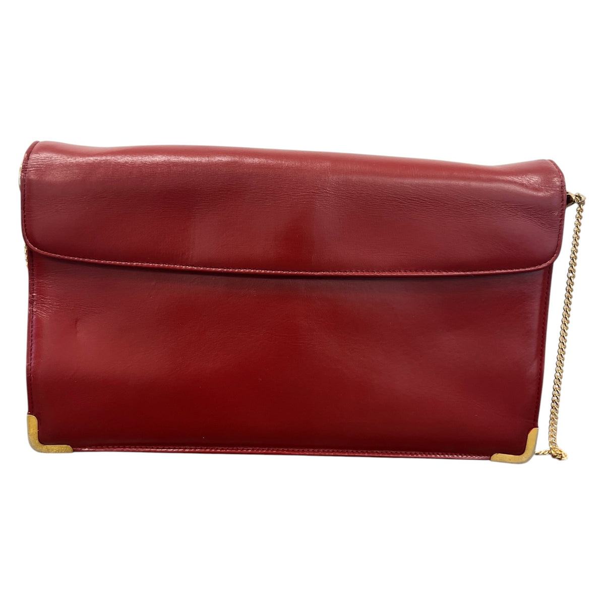 Women's CD Logo Flip Lock Clasp Clutch Red - Photo 3