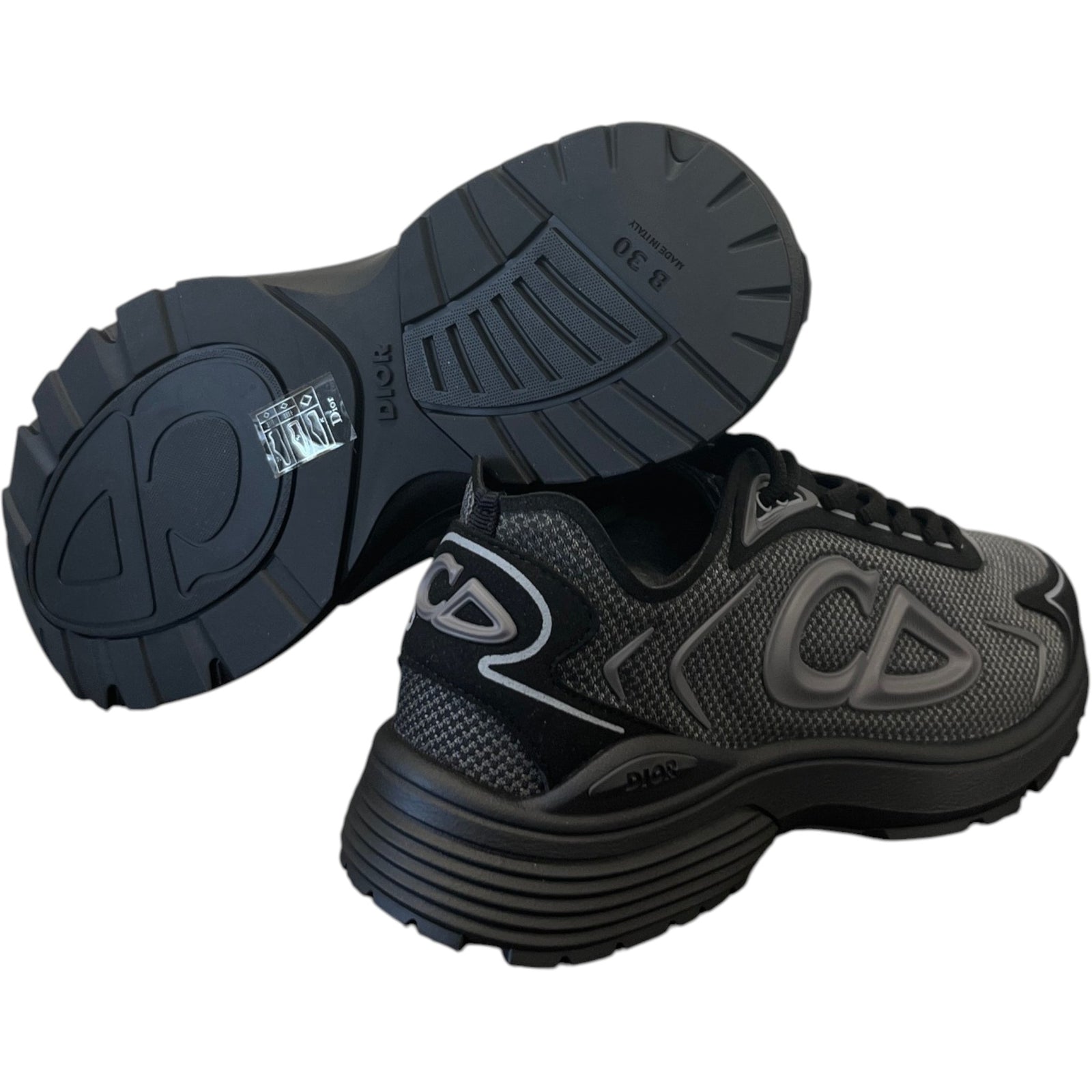Men's B30 Countdown Tech Low Trainers Black Size UK 7.5 / EU 41.5 - Photo 10