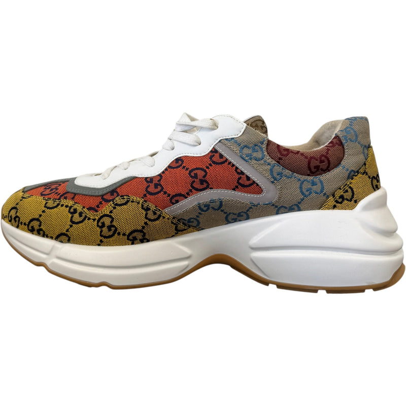 Men's GG Rhyton Low Trainers Multi-Coloured Size UK 10 / EU 44
