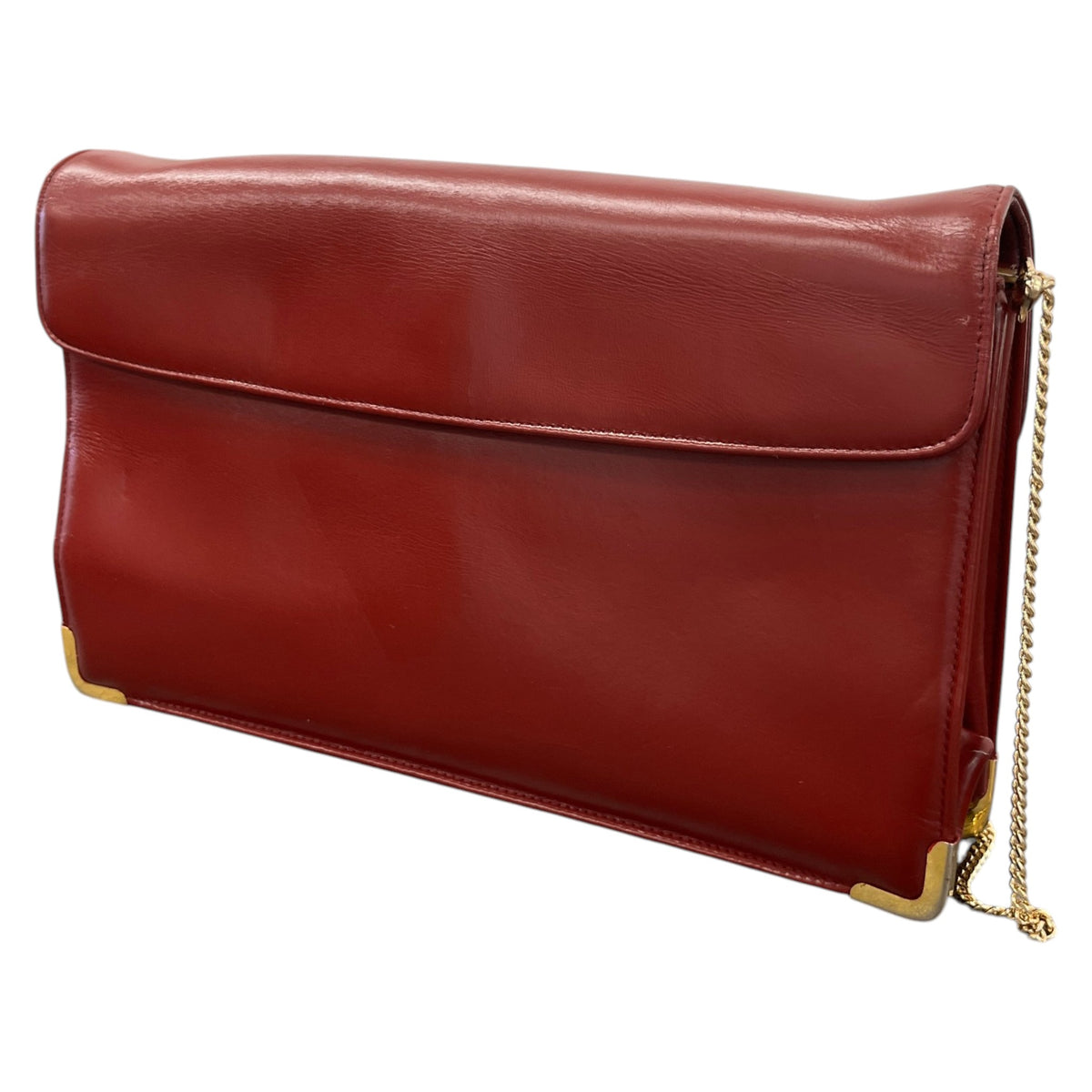 Women's CD Logo Flip Lock Clasp Clutch Red - Photo 10
