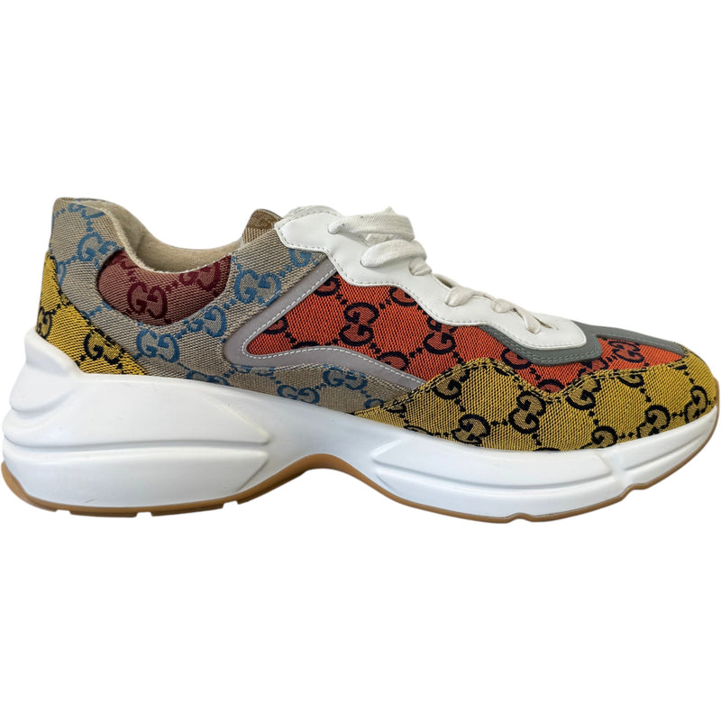 Men's GG Rhyton Low Trainers Multi-Coloured Size UK 10 / EU 44