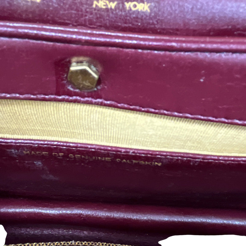 Women's CD Logo Flip Lock Clasp Clutch Red