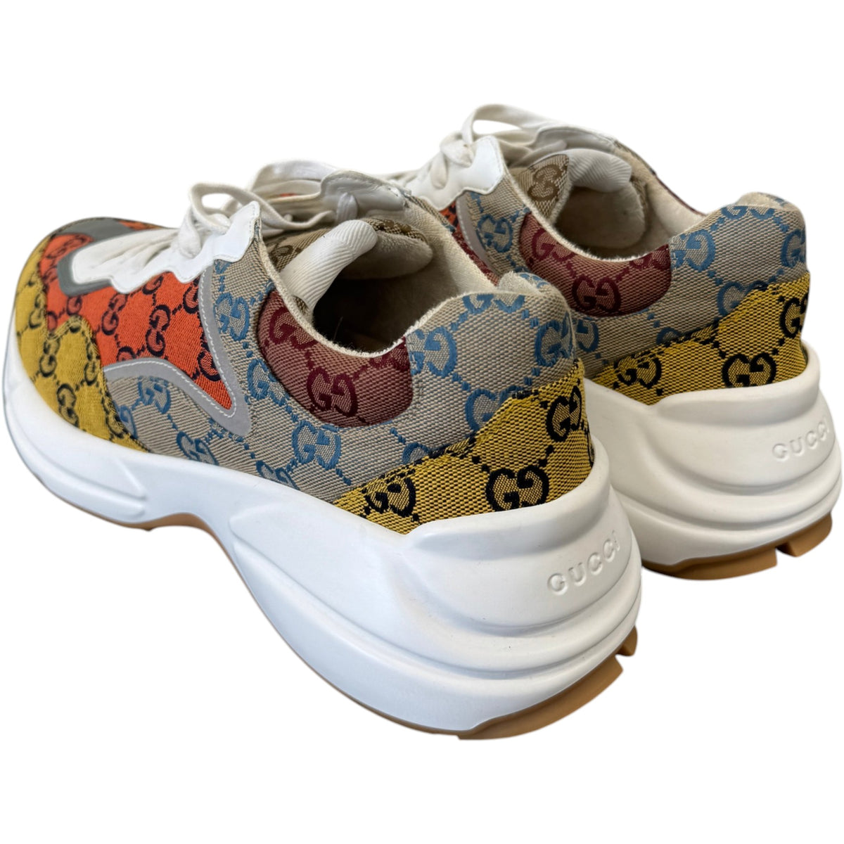 Men's GG Rhyton Low Trainers Multi-Coloured Size UK 10 / EU 44 - Photo 8