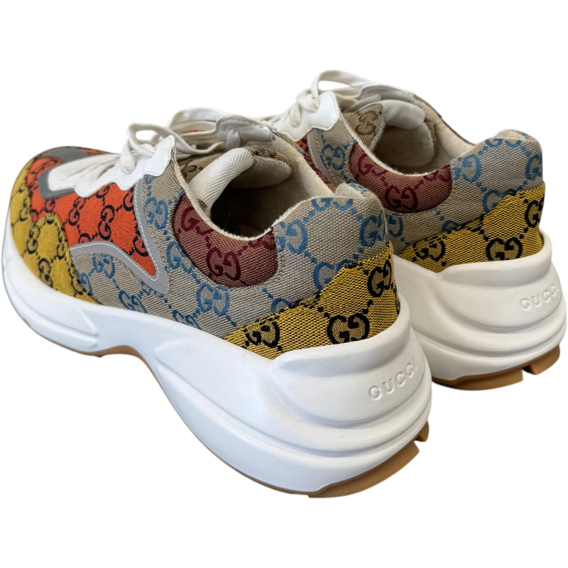 Men's GG Rhyton Low Trainers Multi-Coloured Size UK 10 / EU 44