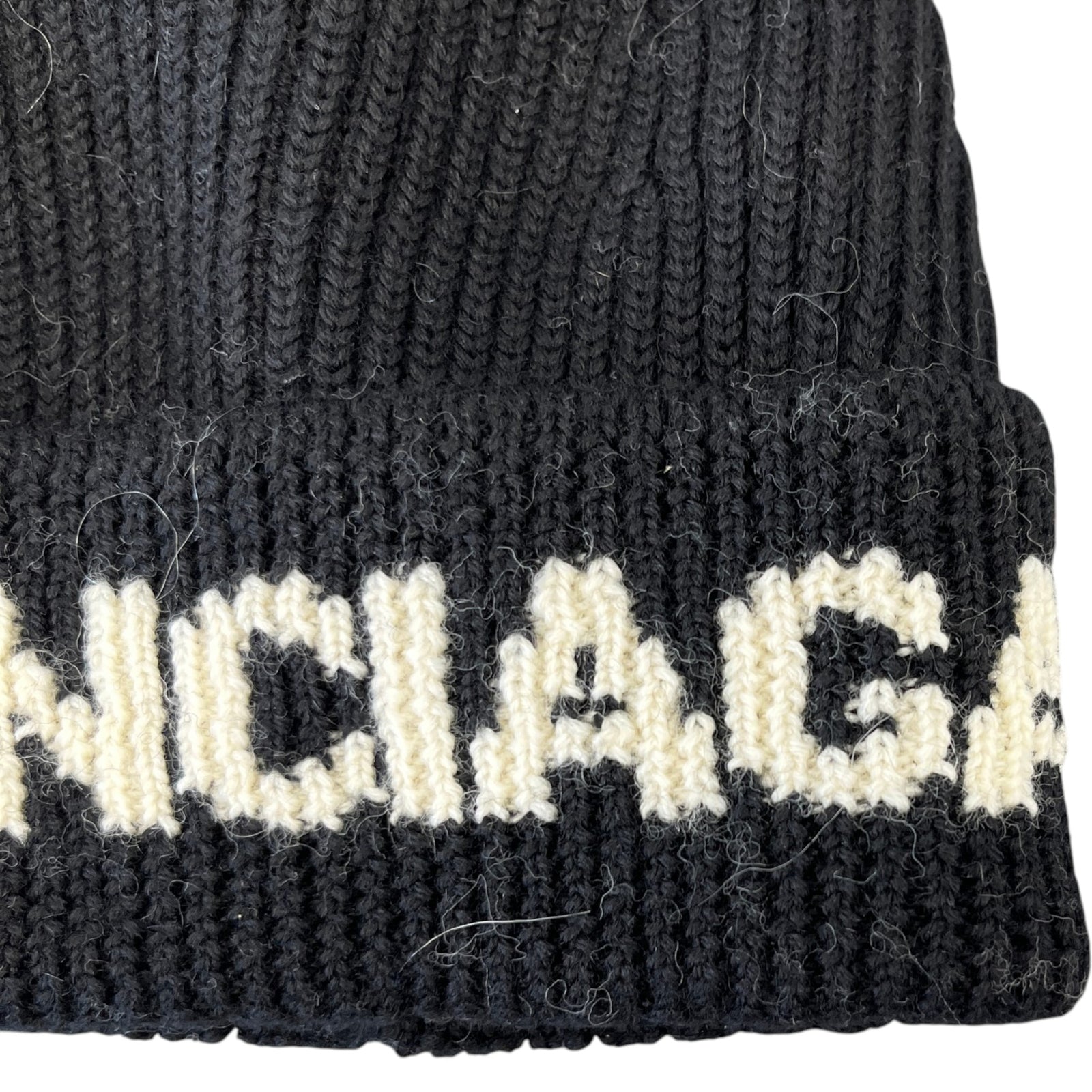 Embroidered Logo Beanie Hat Black - Photo 5