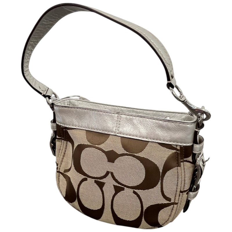Women's Signature Mini Zoe Hobo Handbag Beige