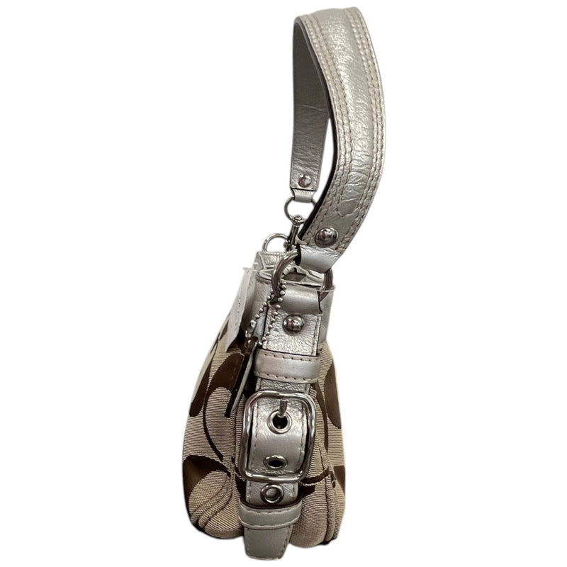Women's Signature Mini Zoe Hobo Handbag Beige