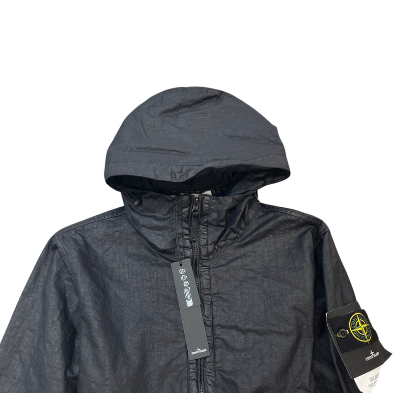 Men's Organic-Look Applicate Logo Jacket Black Size M