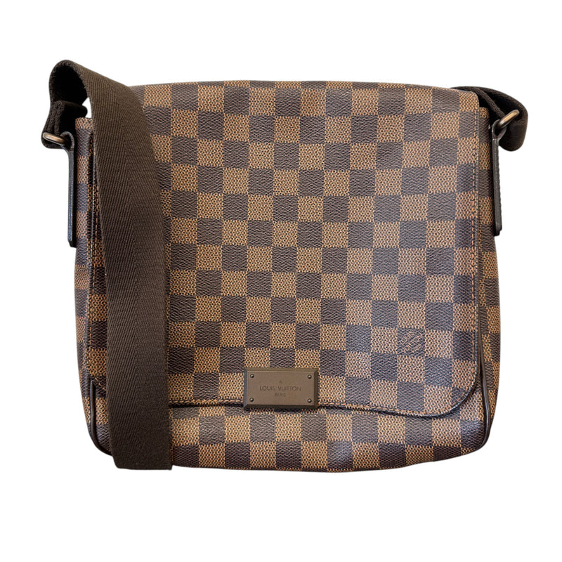 Men's Damier Ebene Canvas District Pm Messenger Bag Brown