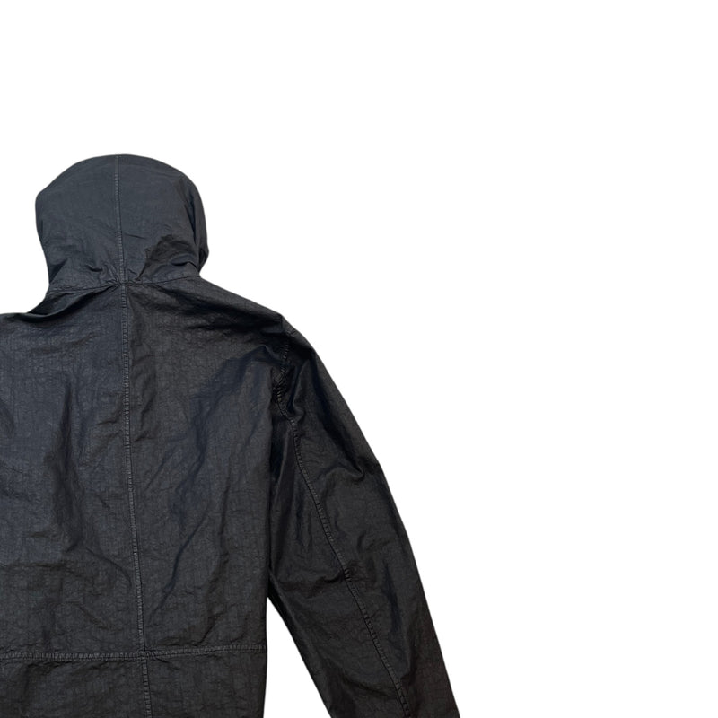 Men's Organic-Look Applicate Logo Jacket Black Size M