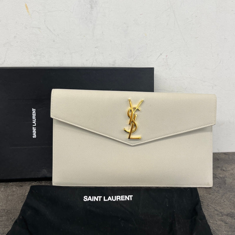Women's Uptown Pouch Clutch Cream