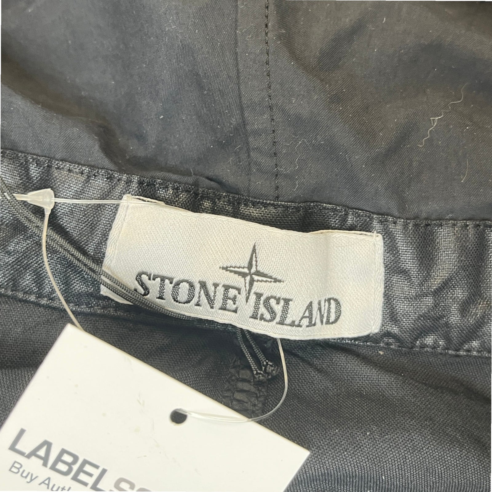 Men's Organic-Look Applicate Logo Jacket Black Size M - Photo 7