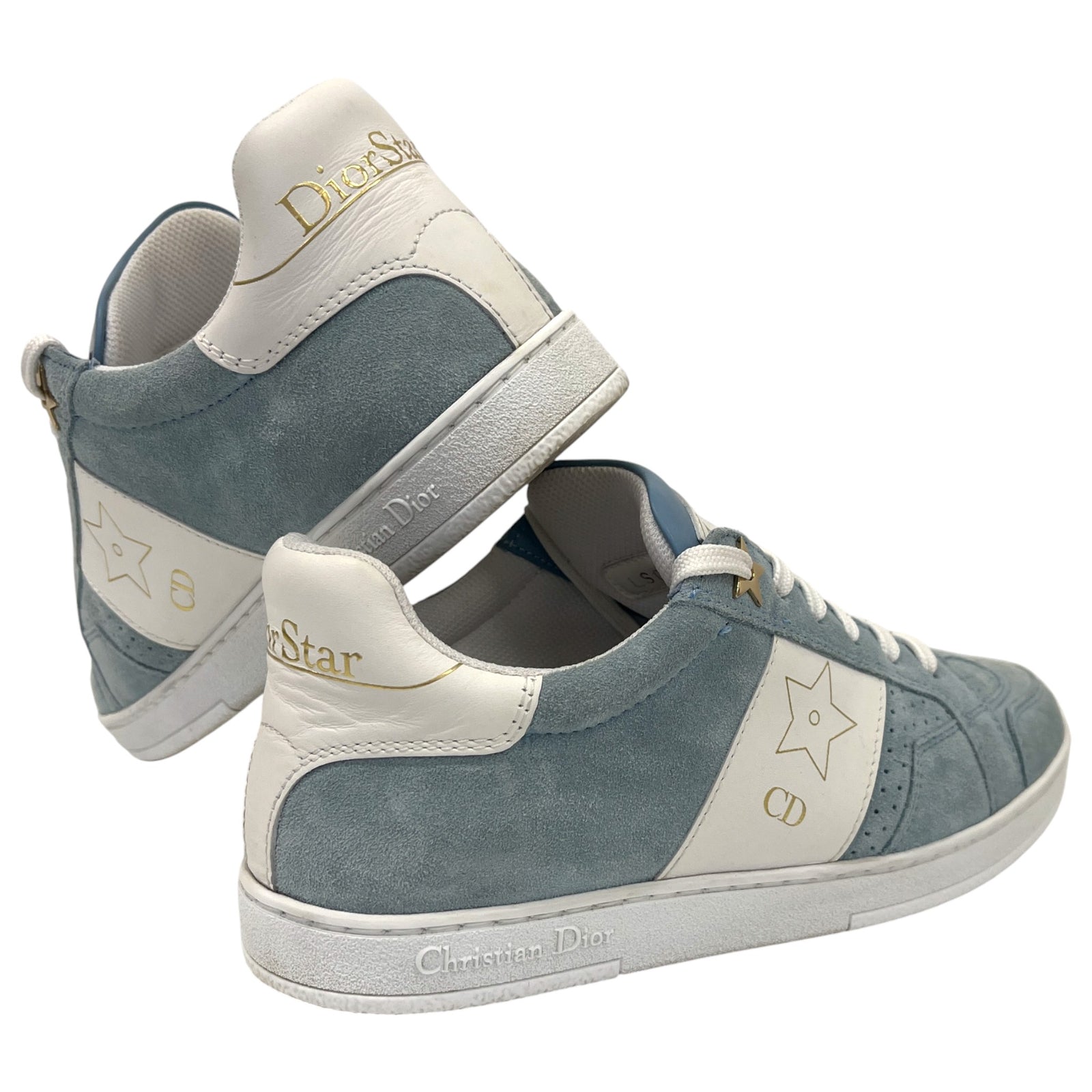 Women's Star Low Trainers Blue Size EU 35 / UK 2 - Photo 10