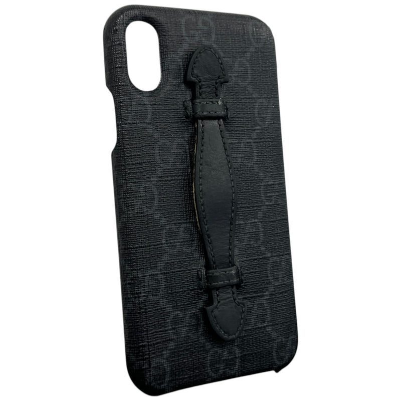 Men's GG Supreme canvas iPhone X/XS Phone Case Black