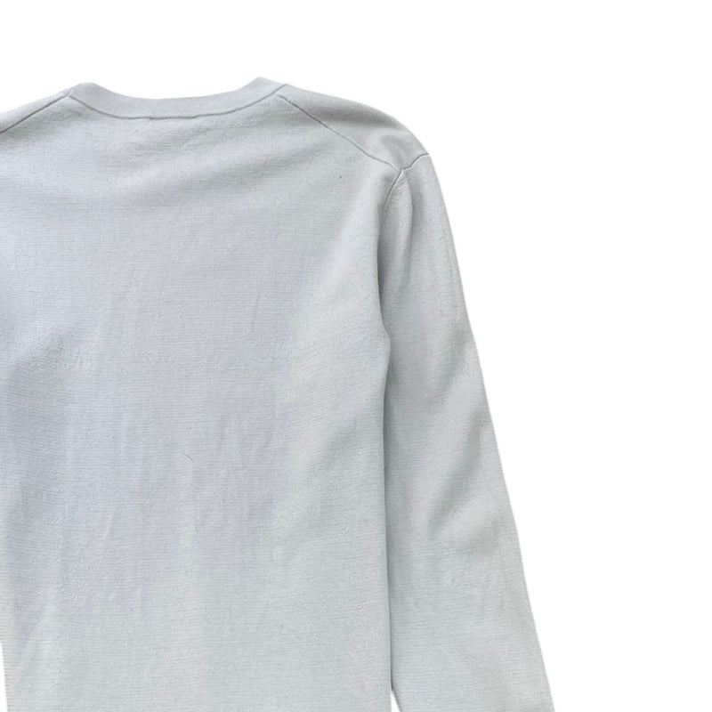 Men's Applique Sleeve Logo Jumper Grey Size L
