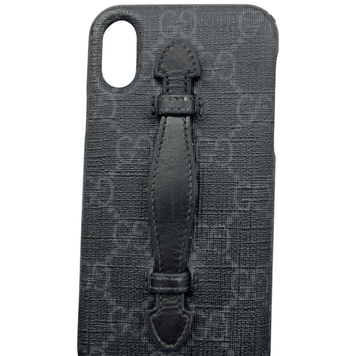Men's GG Supreme canvas iPhone X/XS Phone Case Black - Photo 5