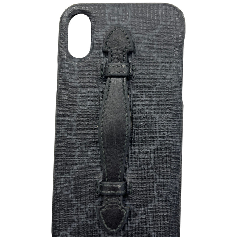 Men's GG Supreme canvas iPhone X/XS Phone Case Black