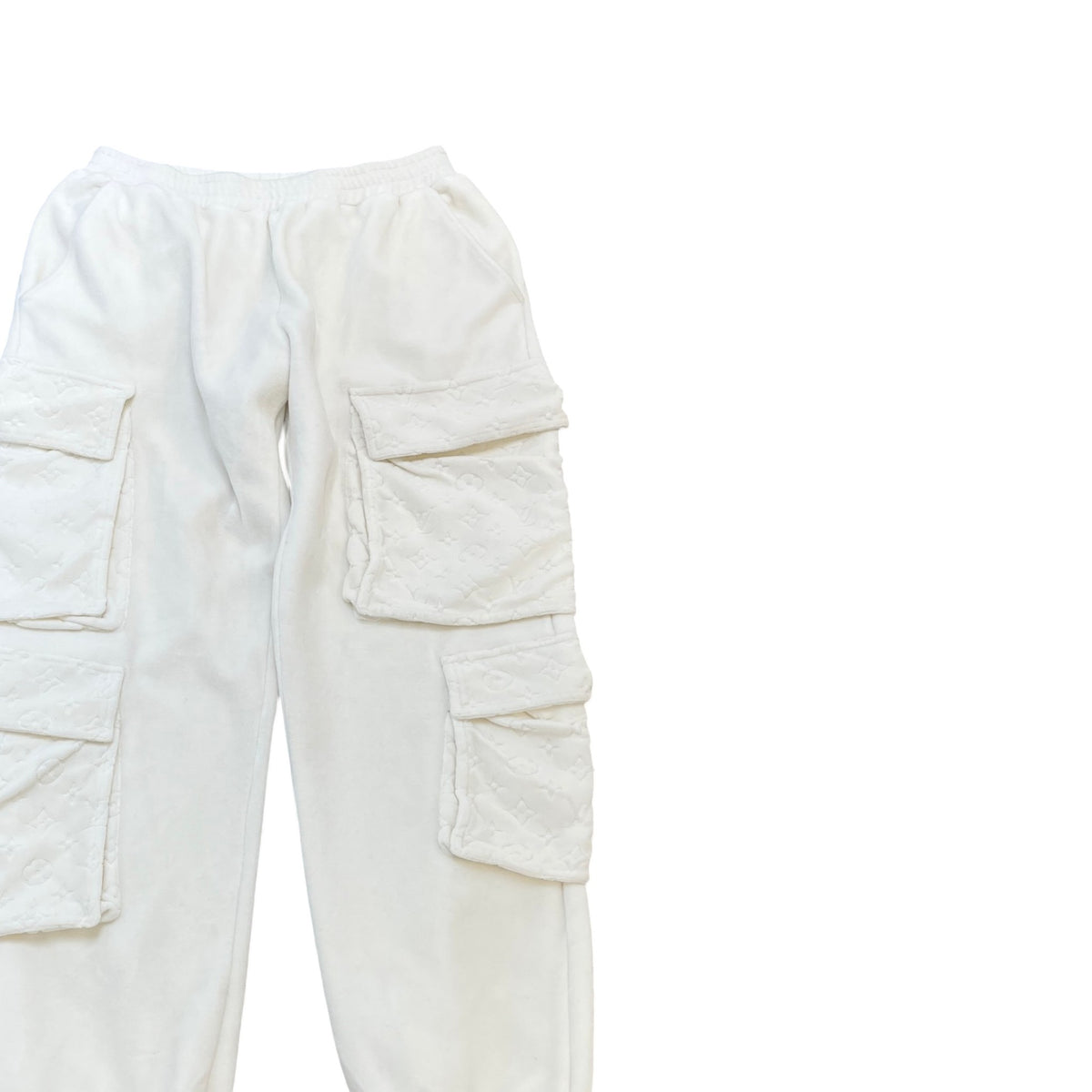 Men's X Virgil Abloh Monogram Pocket Cargos White Size S / W30 - Photo 3