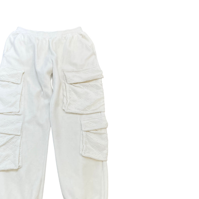 Men's X Virgil Abloh Monogram Pocket Cargos White Size S / W30