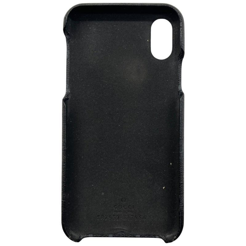 Men's GG Supreme canvas iPhone X/XS Phone Case Black