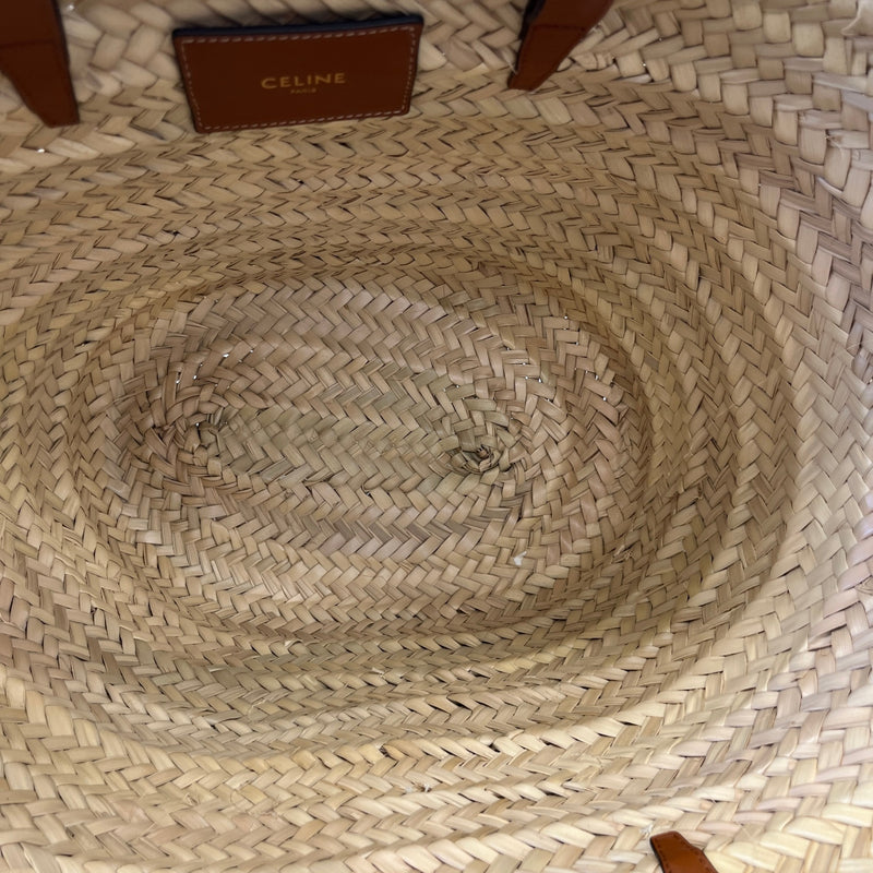 Women's Large Classic Panier Basket Bag Beige