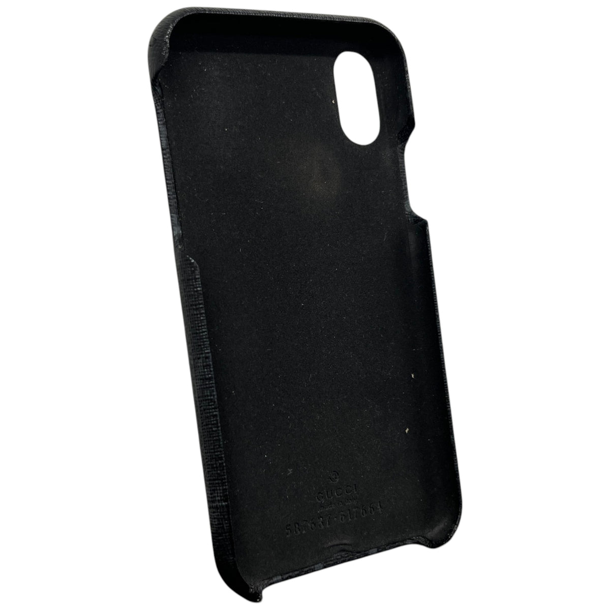 Men's GG Supreme canvas iPhone X/XS Phone Case Black - Photo 6