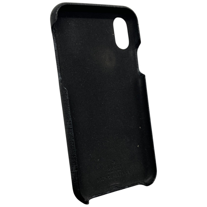 Men's GG Supreme canvas iPhone X/XS Phone Case Black