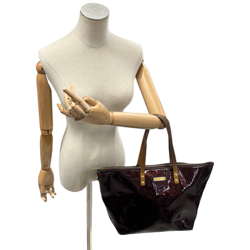 Women's Vernis Leather Bellevue GM Handbag Purple