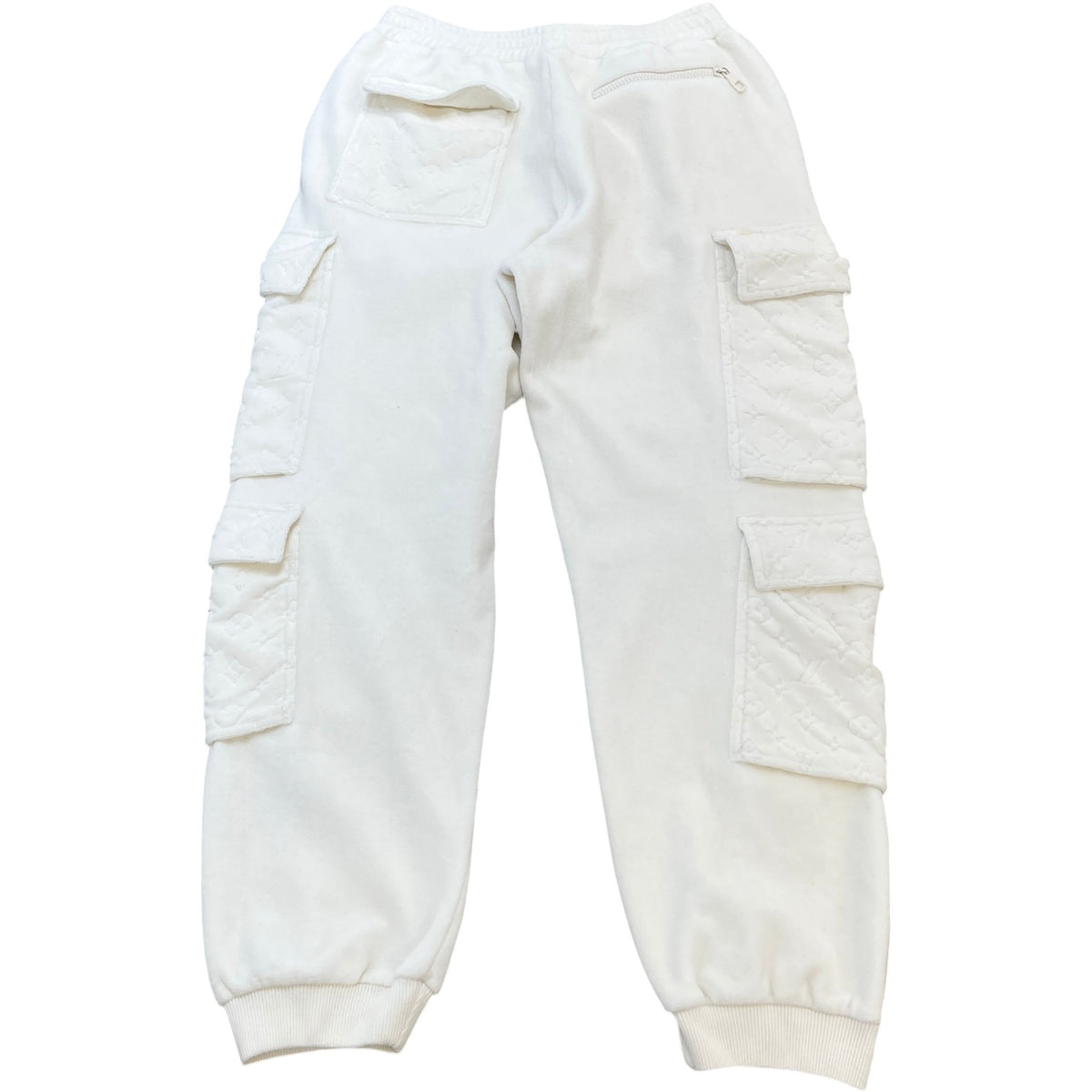 Men's X Virgil Abloh Monogram Pocket Cargos White Size S / W30 - Photo 2