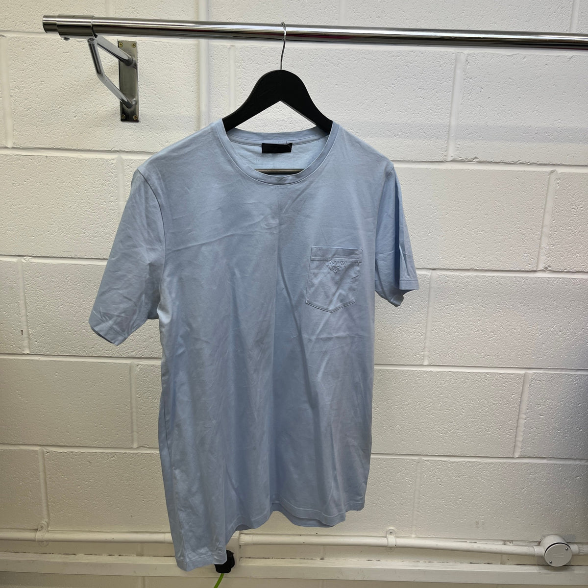 Men's Embroidered Logo T-Shirt Blue Size XL - Photo 8