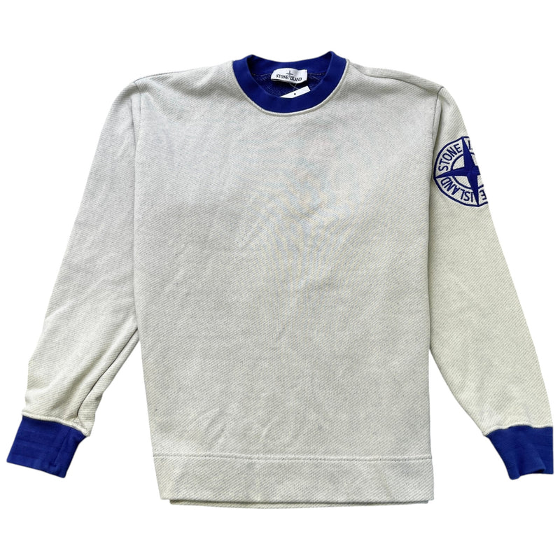 Men's Embroidered Logo Sweatshirt Cream Size M